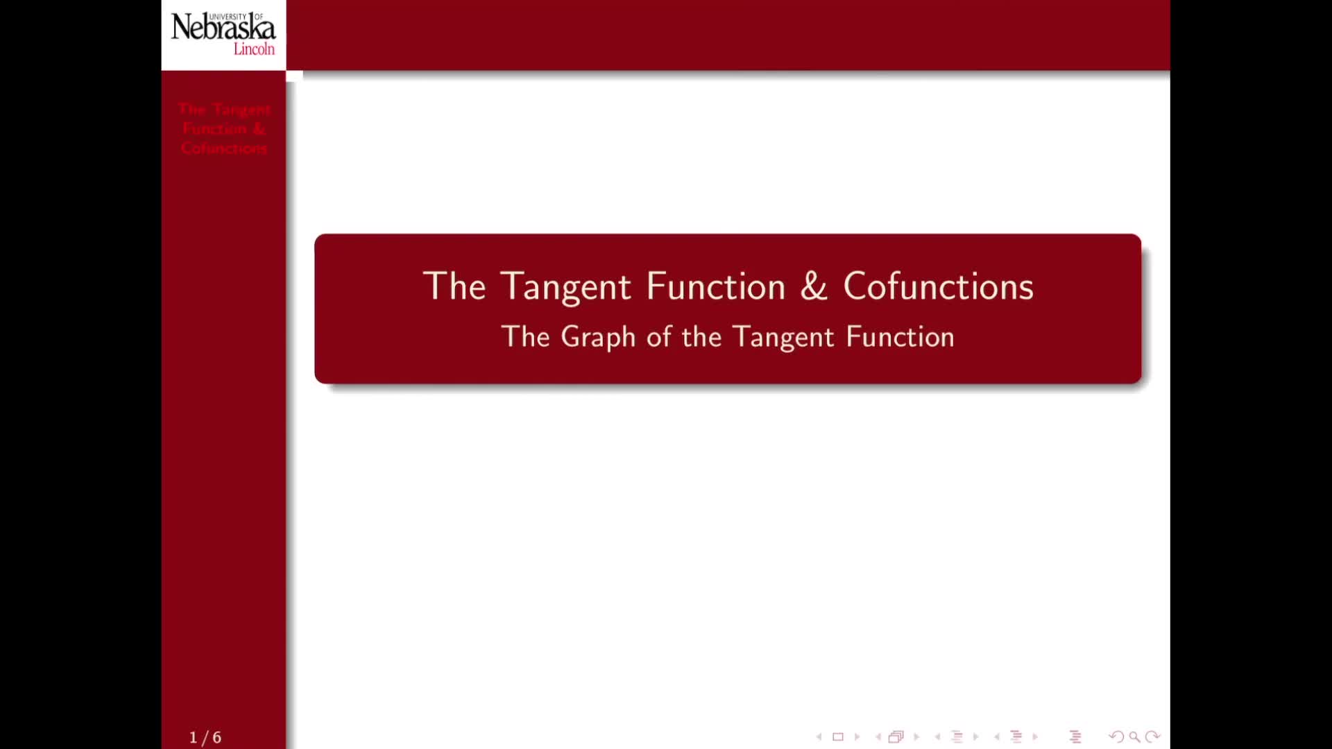 1.4.2 The Graph of the Tangent Function | Lumina Media Player